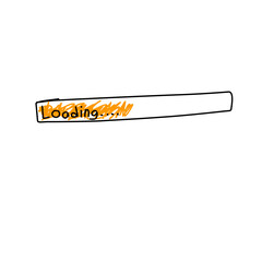 Poster - hand drawn loading bar