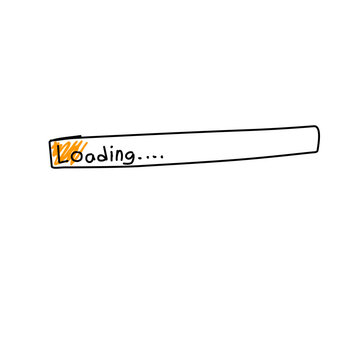 hand drawn loading bar