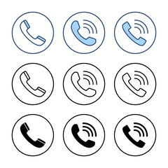 Sticker - Call icon vector. telephone sign and symbol. phone icon. contact us