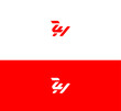 ZH, HZ letter logo design template elements. Modern abstract digital alphabet letter logo. Vector illustration. New Modern logo.