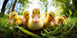 a group of ducklings, generative AI