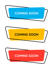 Canvas Print - Flat Trendy Coming Soon E-Commerce Banner