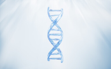 Poster - DNA with biological concept, 3d rendering.