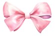 © hungryai - Watercolor pink bow isolated on white background. Hand drawn illustration.
