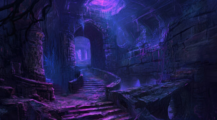 Wall Mural - Chilling fantasy environment