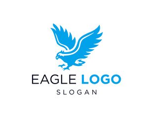 Poster - The logo design is about Eagle and was created using the Corel Draw 2018 application with a white background.