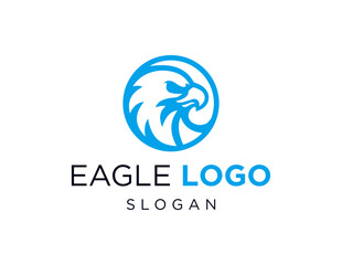 Poster - The logo design is about Eagle and was created using the Corel Draw 2018 application with a white background.