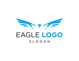 Poster - The logo design is about Eagle and was created using the Corel Draw 2018 application with a white background.