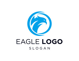 Poster - The logo design is about Eagle and was created using the Corel Draw 2018 application with a white background.
