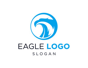 Poster - The logo design is about Eagle and was created using the Corel Draw 2018 application with a white background.