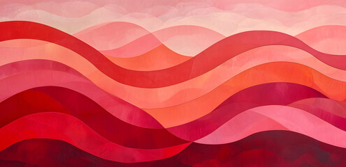 red waved background with a wavy pattern, chinese new year festivities, striped compositions, circul