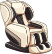 Relaxation Station: Cartoon Massage Chair Illustration