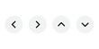 Transparent scrolling arrow button, Left, right, up, down arrow icon set.