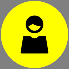 Sticker - user profile avatar icon