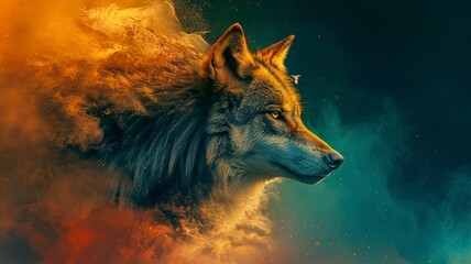 Wall Mural - Wolf