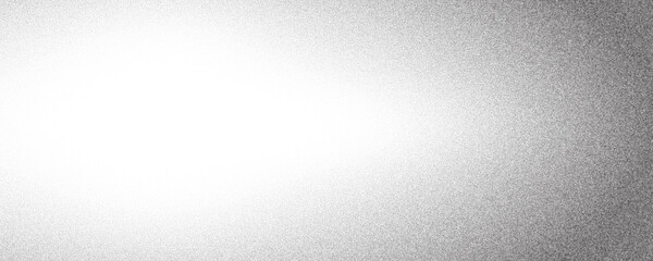 Poster - Noisy gradient dotted background. Grainy vector frame with stipple effect. Grunge fade with dust effect. Black halftone sand gradation. Retro vector illustration