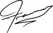 Official fictitious autograph, business signature