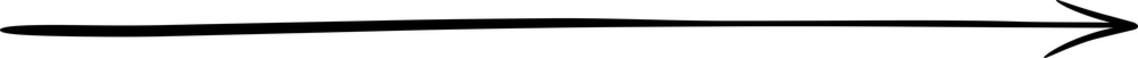 Poster - Straight handdrawn arrow with pointer