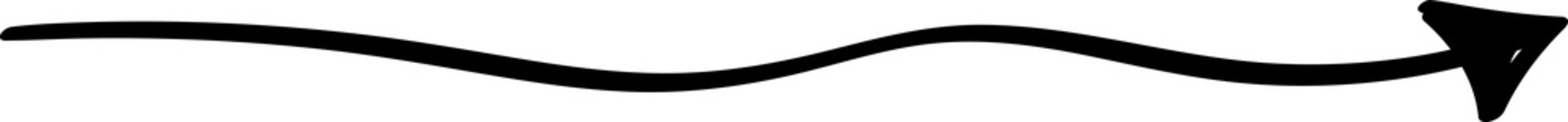Poster - Curvy horizontal line with arrowhead element