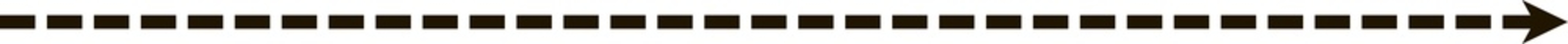 Poster - Dashed horizontal line straight arrow