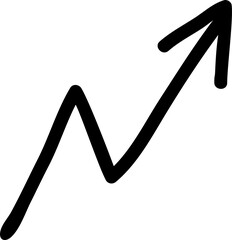 Poster - Arrow pointing up, direction movement