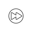 © alekseyvanin - Fast Forward Button line icon