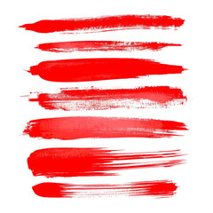 Aufkleber - Red brush stroke underline