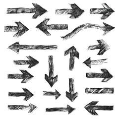 Aufkleber - Hand drawn marker arrows