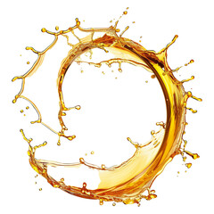 Aufkleber - Splashes of oily liquid arranged in a circle