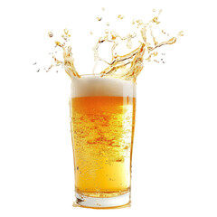 Poster - Beer splashing out of glass