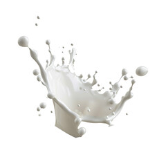 Aufkleber - Milk splashes and drops in the air