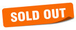 sold out sticker. sold out label
