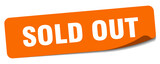 Fototapeta  - sold out sticker. sold out label