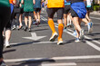 © h368k742 - Runners on the street. Healthy lifestyle. Jogging exercise. Athletics