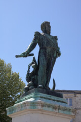 Poster - Statue von Amiral Duperre in La Rochelle