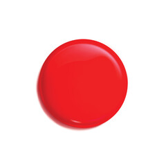 Vector of blank red glossy badge or web button for use in apps or web design