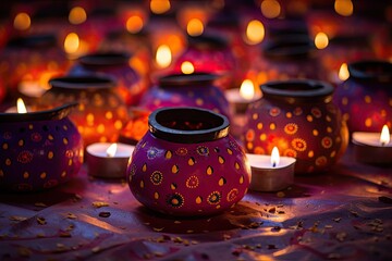 Wall Mural - Diwali is an Indian holiday the festival of fire