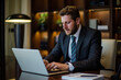 © David - Businessman working on his laptop