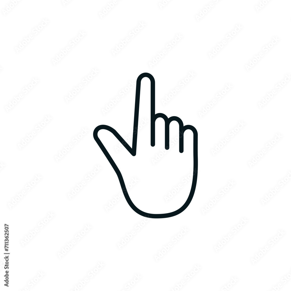 Hand click ,finger pointer icon vector logo design template