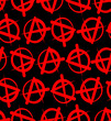 Anarchy pattern seamless. lack of organized power symbol background