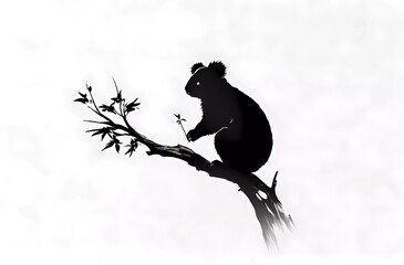 black and white bear