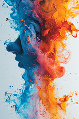 Poster - Swirls of thick paint creating an abstract, dreamlike landscape.