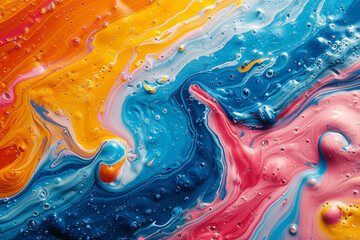 Poster - Bright, joyful paint smears that create a sense of playful energy.