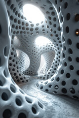 Poster - A virtual reality world entirely designed in dynamic dalmatian print themes.