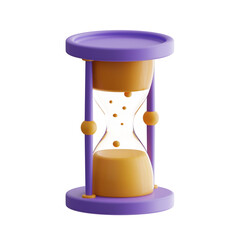 Aufkleber - 3D Time Model Maximizing Productivity. 3d illustration, 3d element, 3d rendering. 3d visualization isolated on a transparent background