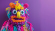 Traditional Mexican piñata, funny monster toy. Happy birthday concept. 