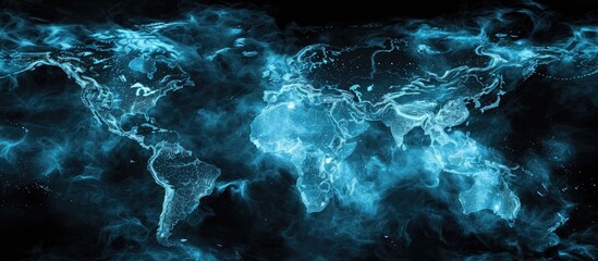 Poster - Abstract world map wallpaper