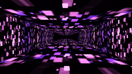 Wall Mural - VJ abstract light event particles concert dance game edm music stage party openers titles led neon tunnel background