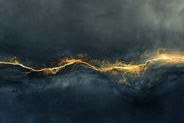 Liquid marble background with gold