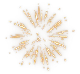 Poster - Cutout sparkle glitter firework celebrate transparent backgrounds 3d render png file